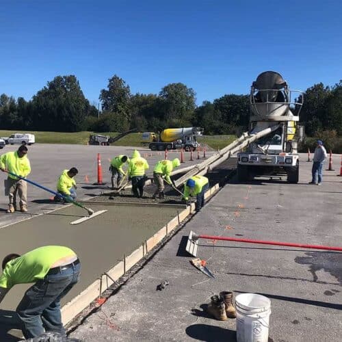 Concrete parking lot repair